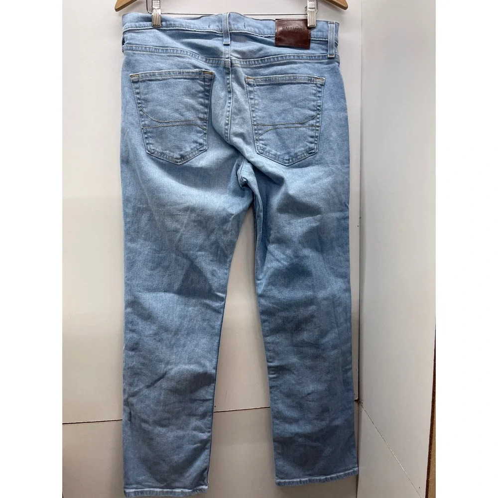 Hollister Epic Flex Straight Leg Jeans Mens 32x32 Light Wash Blue Denim